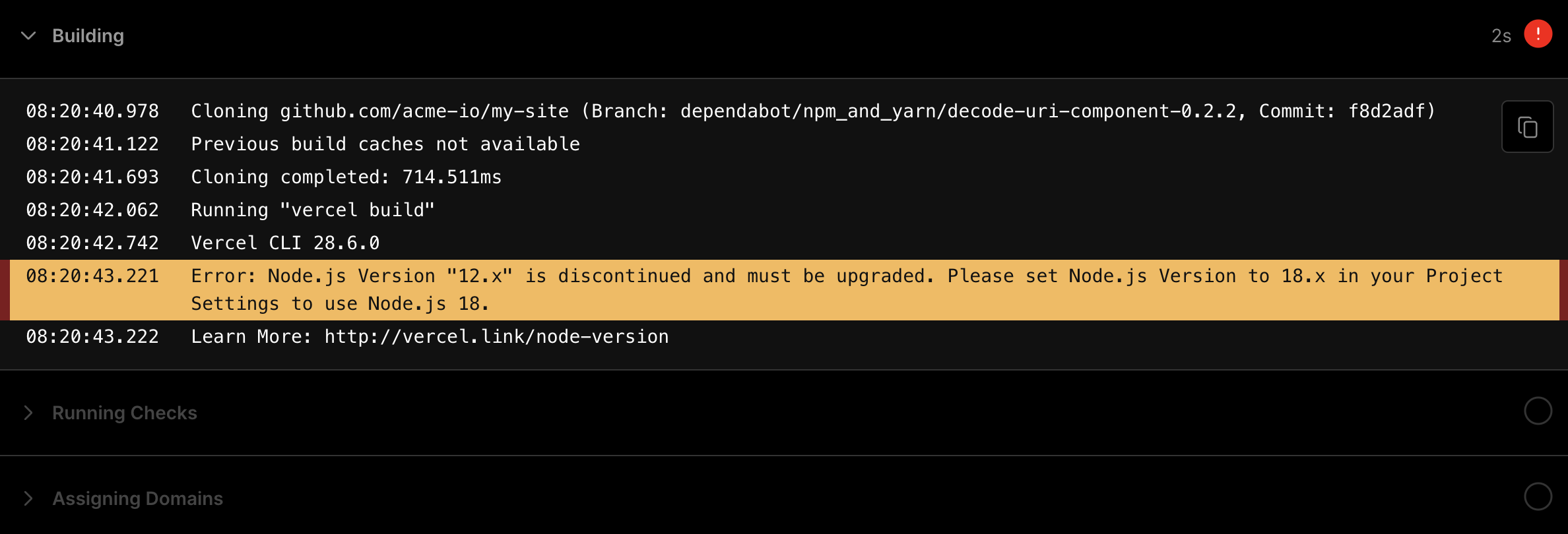 Create a link to a log entry.