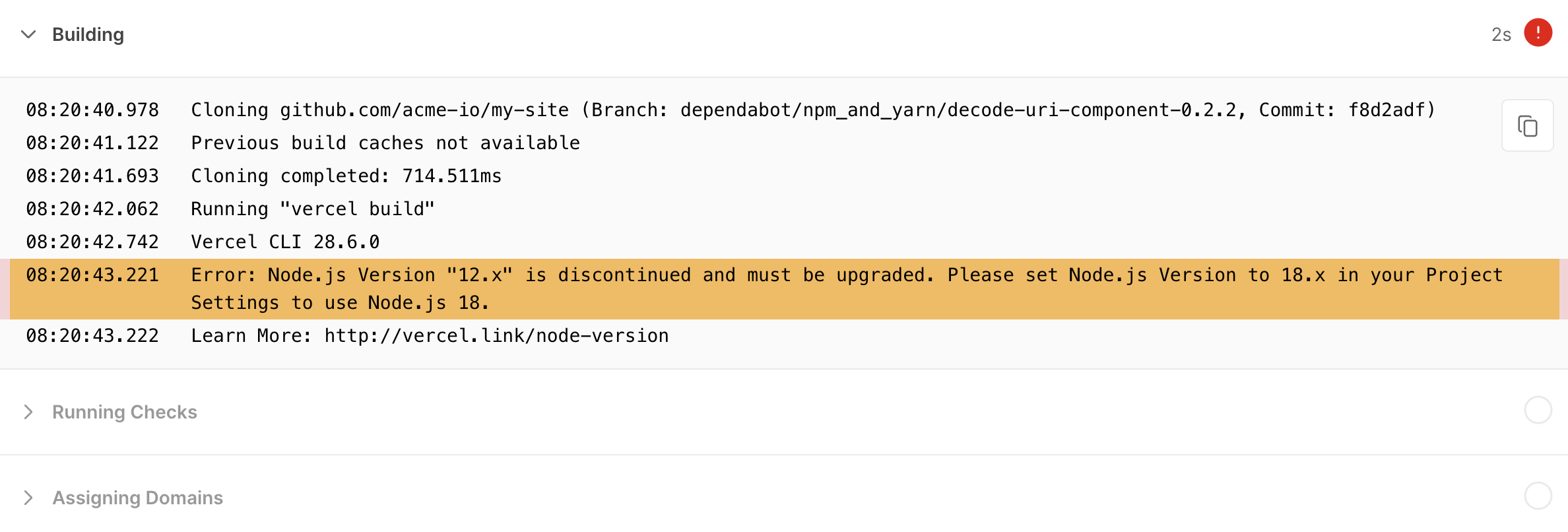 Create a link to a log entry.
